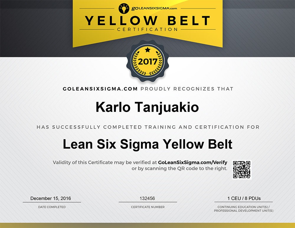 Lean Six Sigma Certification GoLeanSixSigma Com Black Belt Certificate