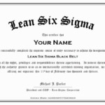 Lean Six Sigma Green Belt Certificate Template Archives Fp Group Info