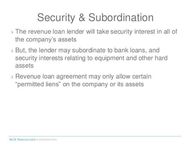 Legal Guide To Revenue Loans Presentation Royalty Financing Agreement Template