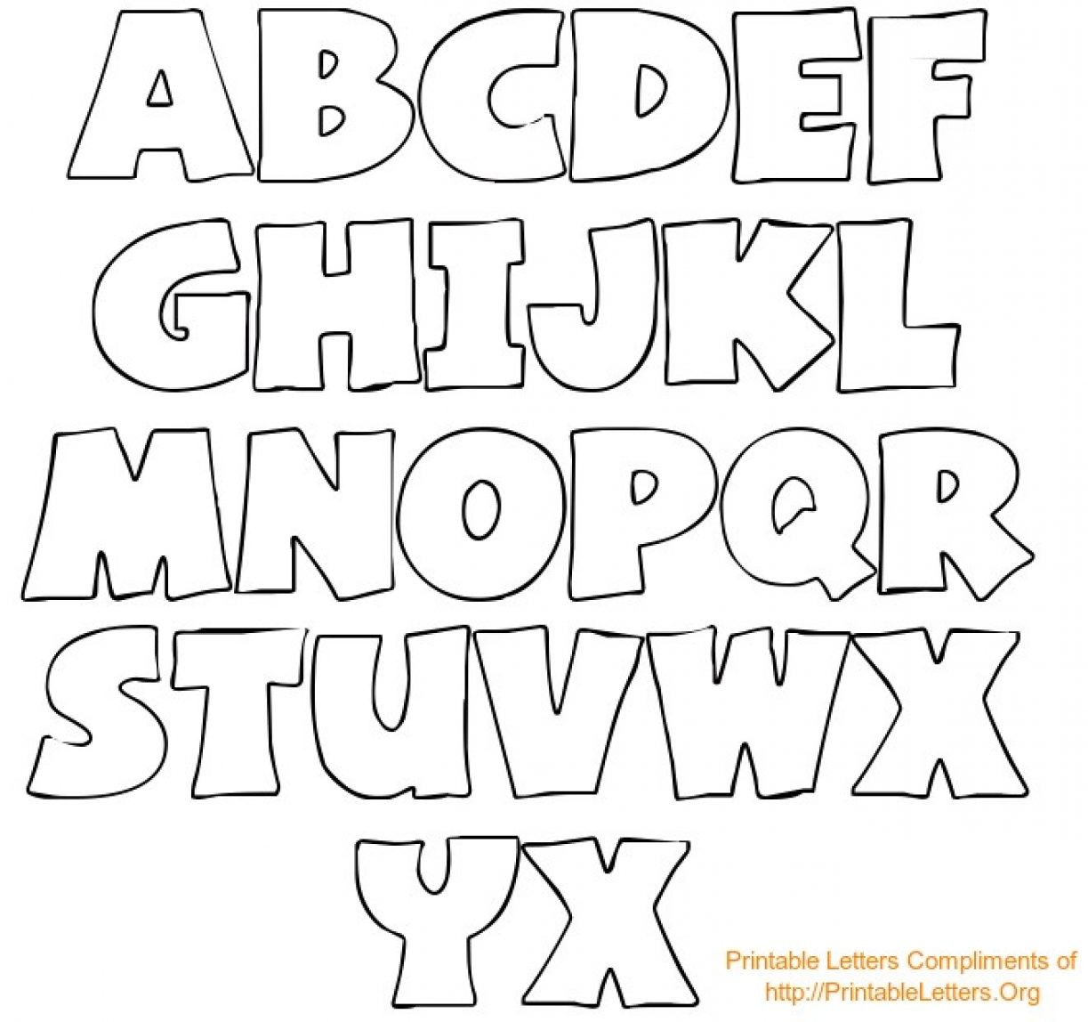 Letter Print Out Alphabet Templates Printable Template