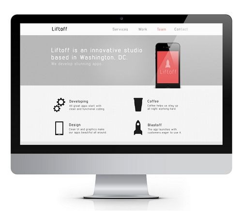Liftoff Template Via Designscrazed A Sexy Website For An