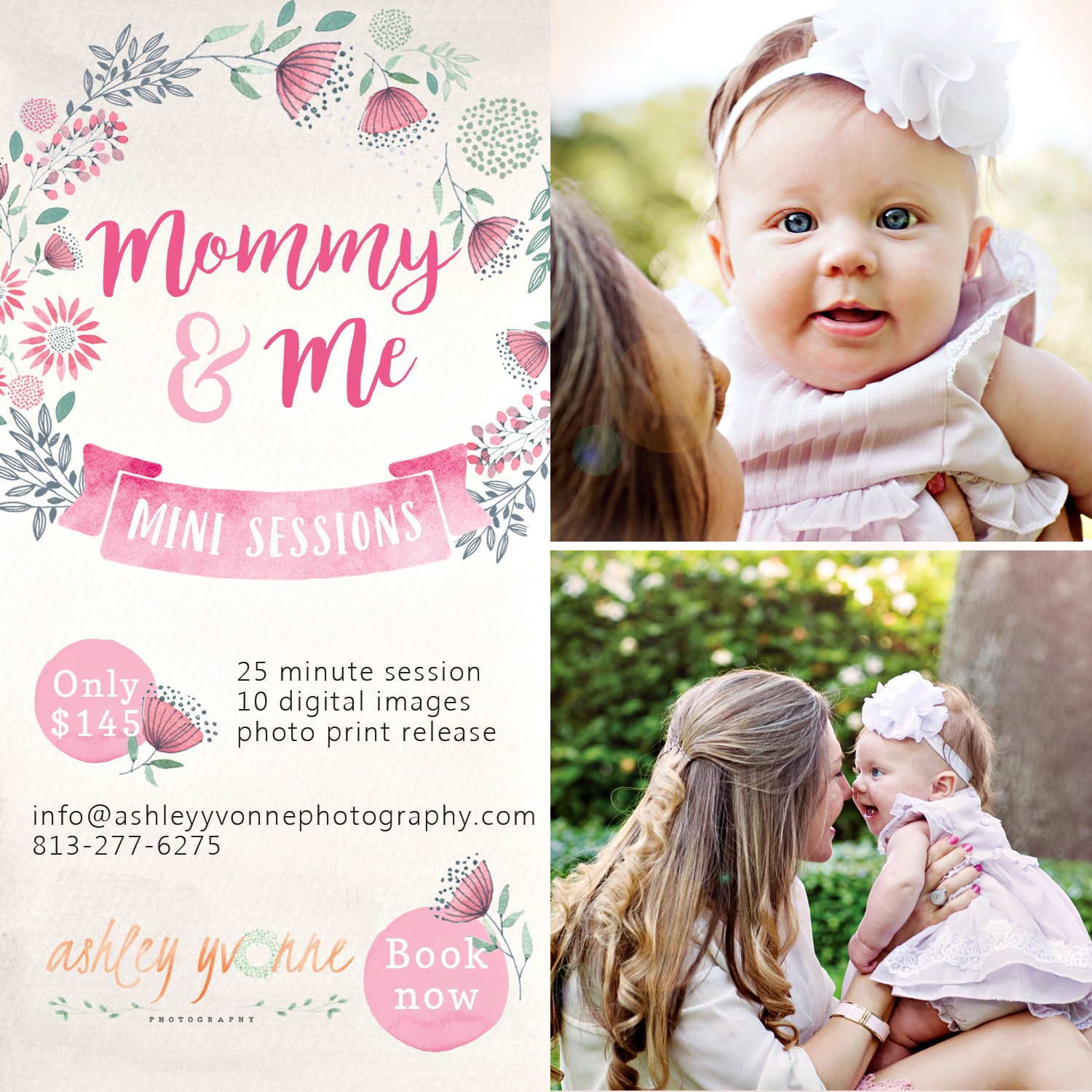 Limited Edition Tampa Mommy And Me Mini Photo Session S Template
