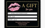 LipSense Gift Certificate Makeup Etsy Template