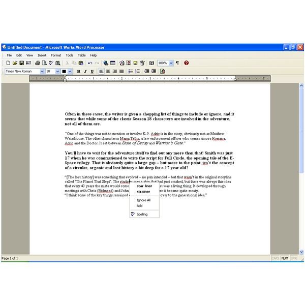 Looking For A Microsoft Works Tutorial Word Processor
