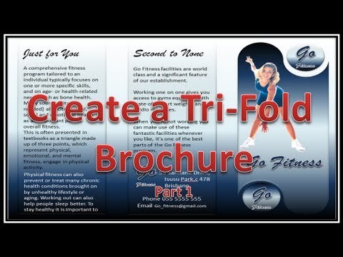 Make Brochure Brochures With Microsoft PowerPoint 2010 Part How To A Trifold In