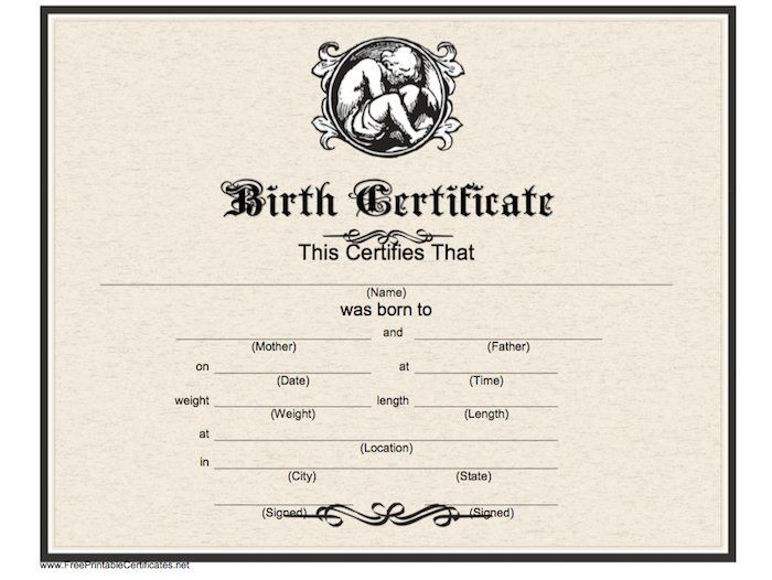 Make Your Own Birth Certificate Zrom Tk Blank Images