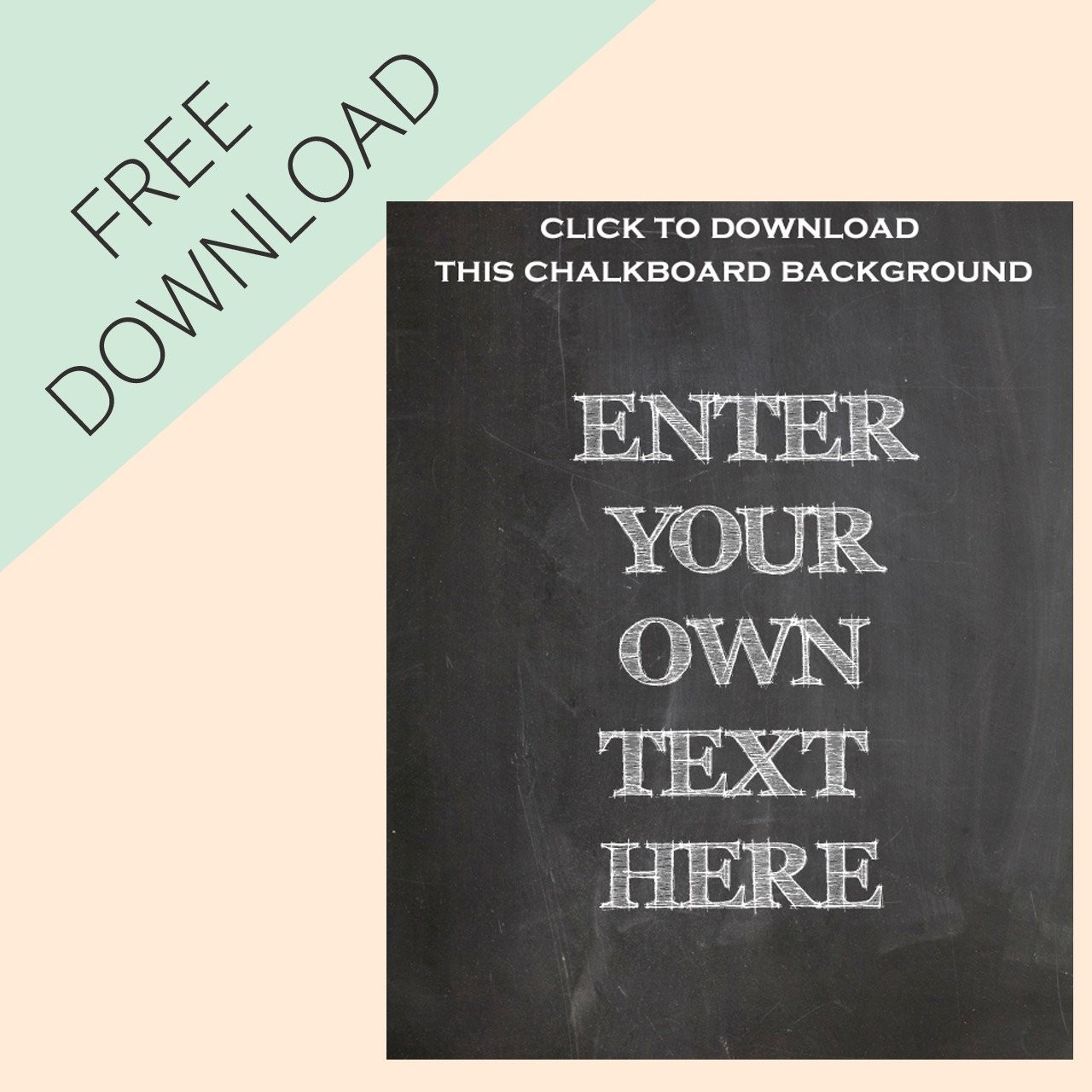 Make Your Own Chalkboard Signs Free Printable The Wedding Of My