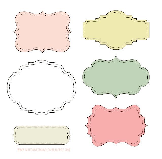 Makea Free Cute Label Frames Look At These Labels More Pretty