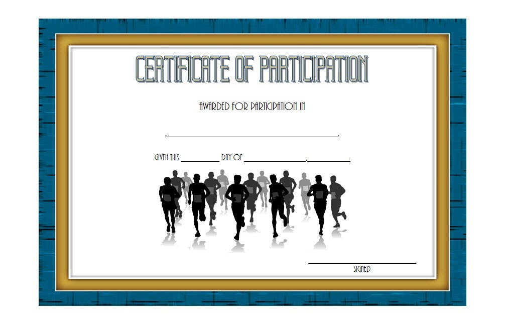 Marathon Certificate S Best 10 Running