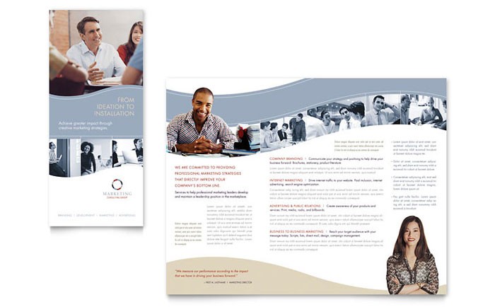Marketing Consulting Group Brochure Template