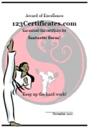 Martial Arts Certificate Templates And Awards Maker