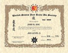 Martial Arts Certificates EBay Certificate