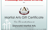 Martial Arts Gift Certificates Templates Com Karate Free