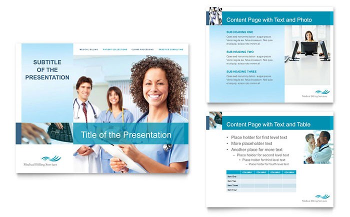 Medical Billing Coding PowerPoint Presentation Template Design