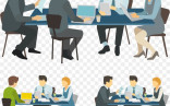 Meeting Royalty Free Illustration Vector Business People Png