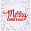 Merry Christmas Paper Cut Greeting Card Template Vector Image Templates