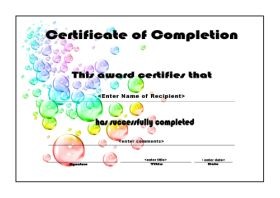 Microsoft Publisher S Award Certificate