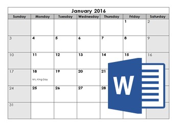 Microsoft Word Calendar Template Business Plan Download