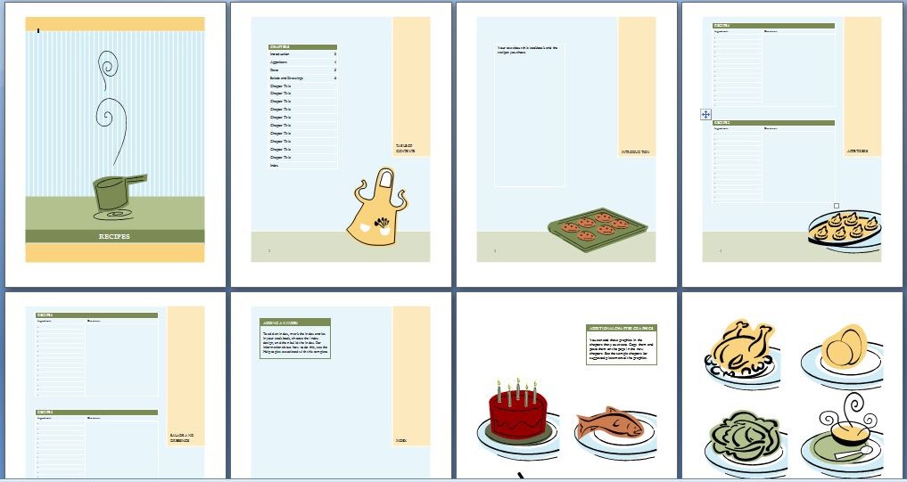 Microsoft Word Recipe Book Template Ukran Agdiffusion Com Free Cookbook