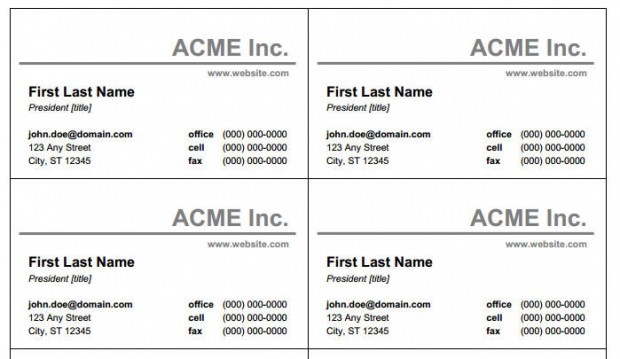 Microsoft Word Template Business Cards Zrom Tk Card Free