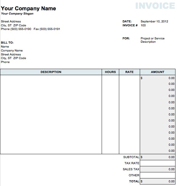 Microsoft Works Invoice Template Lovely Excel Mac Free Resume Templates