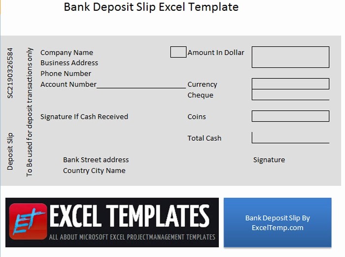 Microsoft Works Templates Free Best Of Bank Deposit Slip Excel Temp