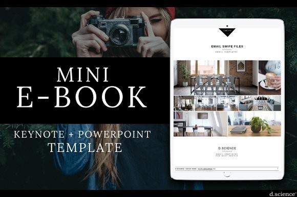 MINI EBOOK TEMPLATE CLEAN NO 7 Magazine Templates Creative Market Ebook Template Powerpoint
