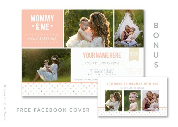 Mini Session Template Photography Flyer Mommy And Etsy Me