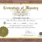 Minister Ordination Certificate Useful Free License