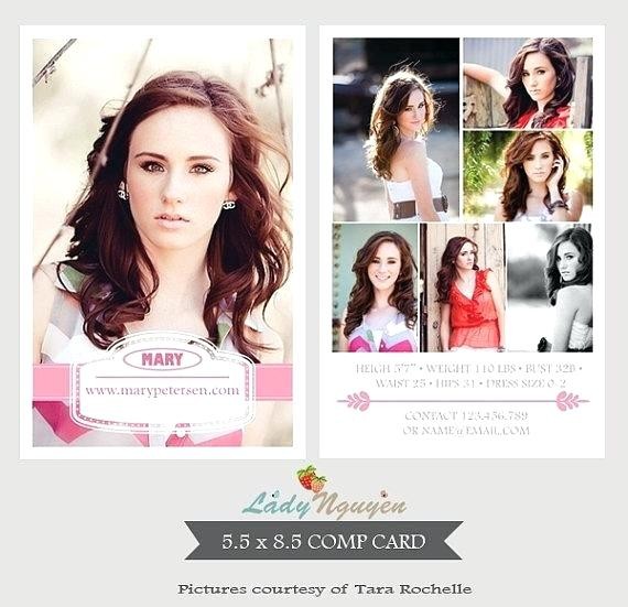 Model P Card Example Modeling Comp Template Make Photo Gallery Free
