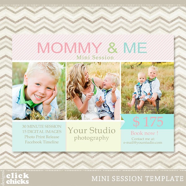 Mommy Me Mini Session Marketing Template 6 And Free