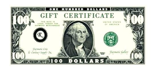 Money Voucher Template Gift Certificate Paws Fake