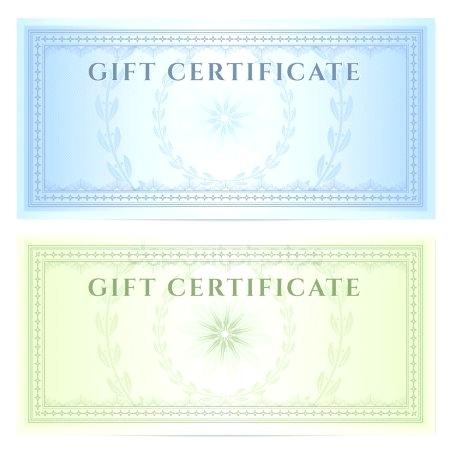Money Voucher Template Gift Certificate With Fake