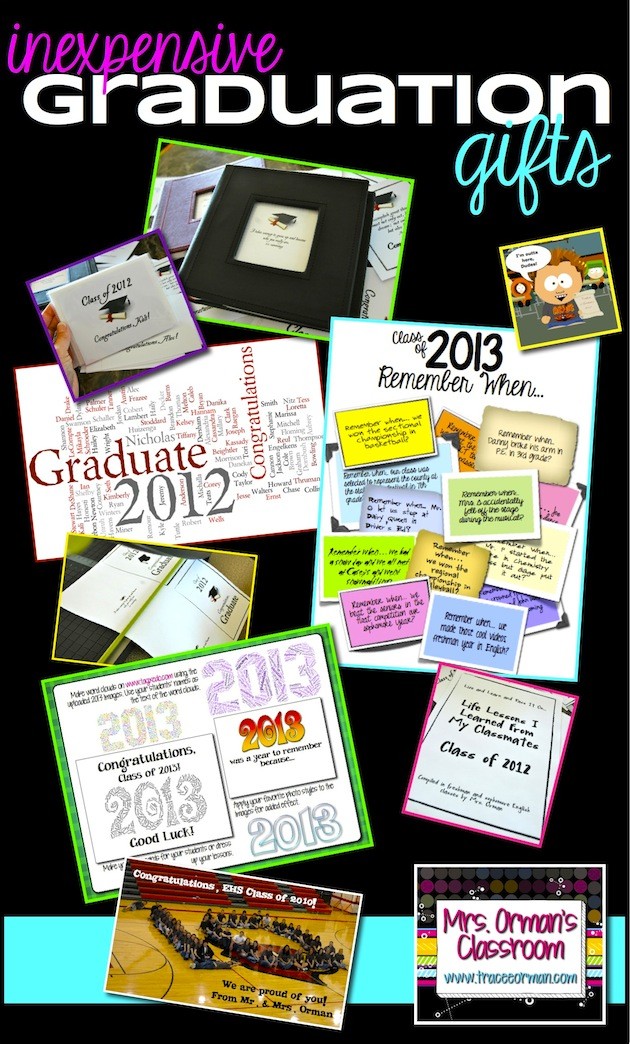 Mrs Orman S Classroom Ten Thoughtful And Inexpensive Graduation 6th Grade Ideas