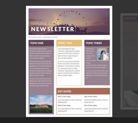 Ms Office Newsletter Template 15 Free Microsoft