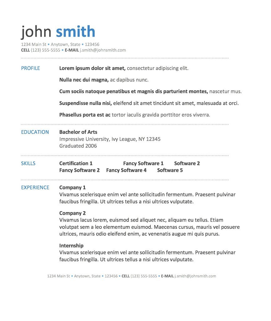 Ms Word Resume Templates Classy Microsoft Template For Online Mac