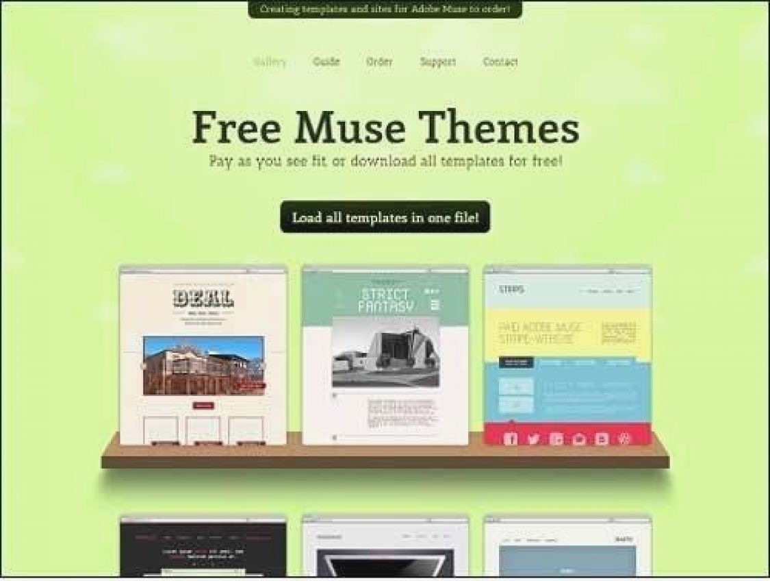 Muse Template Adobe Templates Ideas In Achievable Concept Including