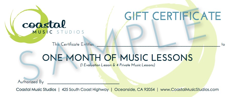 Music Gift Certificate Template Zrom