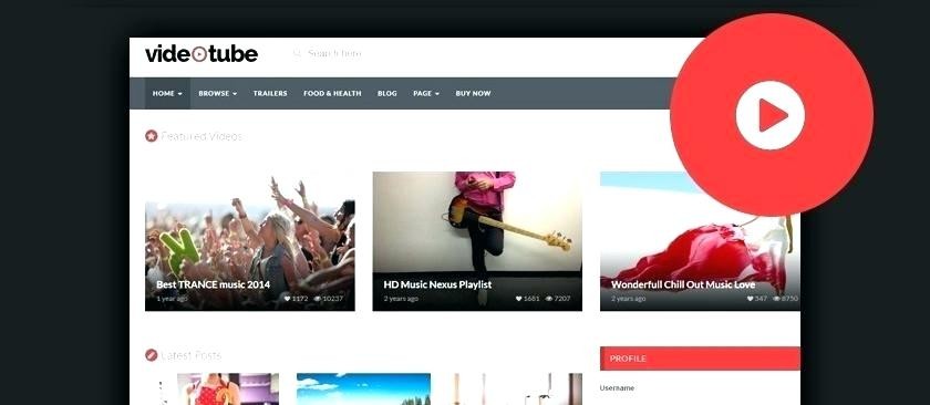 Music Sharing Website Template Multipurpose Site Free Video Download
