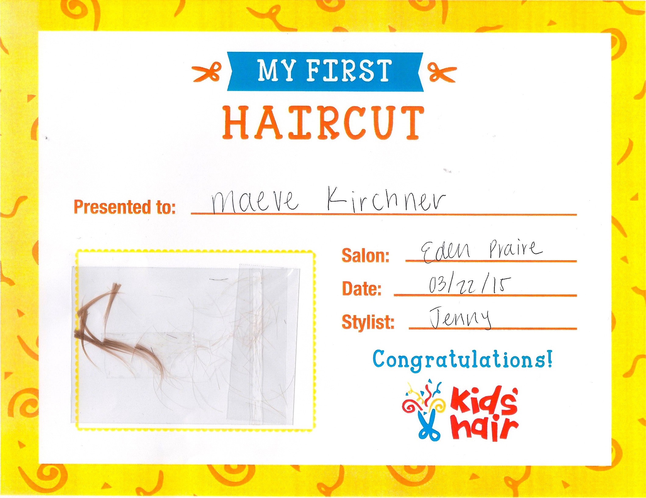 My First Haircut Certificate Printable Demire Agdiffusion Com
