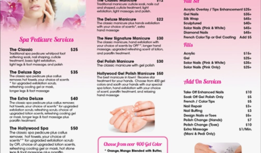 Nail Salon Brochure Template Beauty Flyer Templates 600 New But