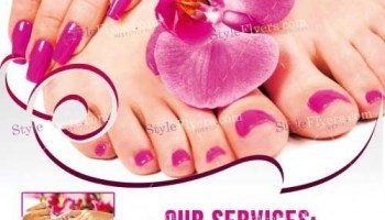 Nails Salon PSD Flyer Template Free Download Graphic Nail