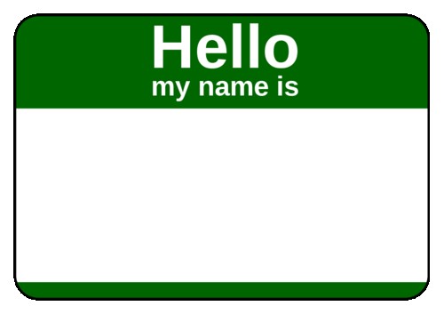 Name Tag Label Templates Hello My Is Tags Printable