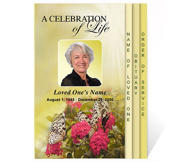 New Funeral Program Templates Are Now Available At The Celebrations Celebration Of Life Template