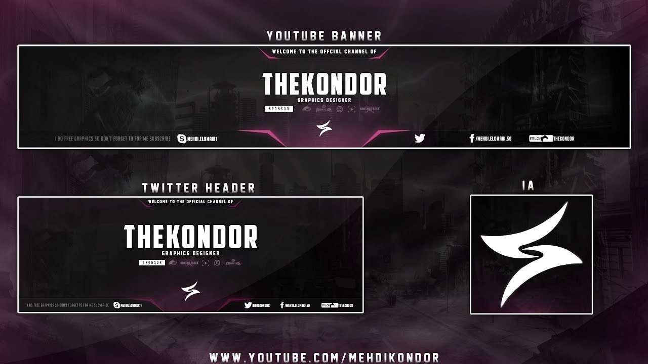 New YouTube Banner Template Download Free My