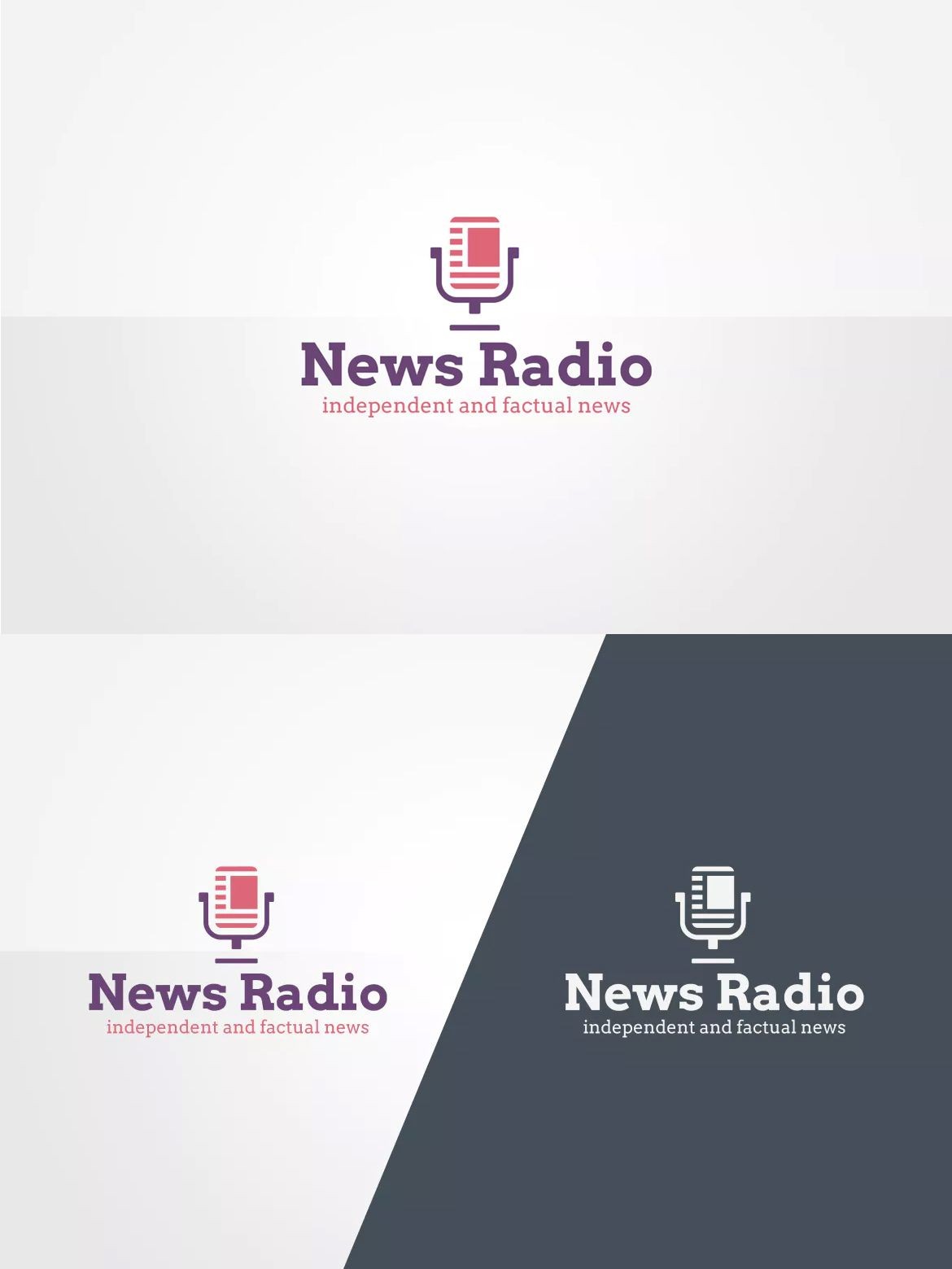 News Radio Logo Template AI EPS PSD Eps Psd