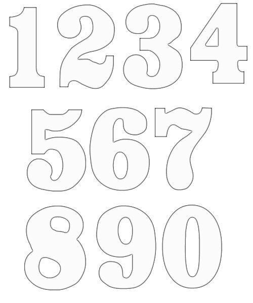 Numbers Clipart Image 6 Birthday Ideas Pinterest Free Printable Number Templates