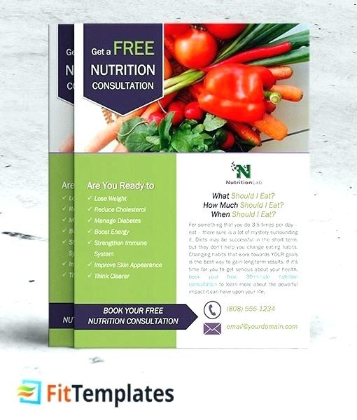 Nutrition Brochure Template