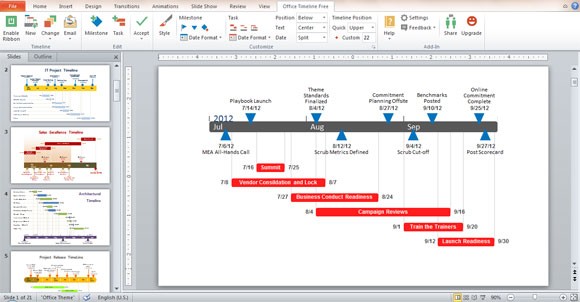 Office Timeline Add In For PowerPoint