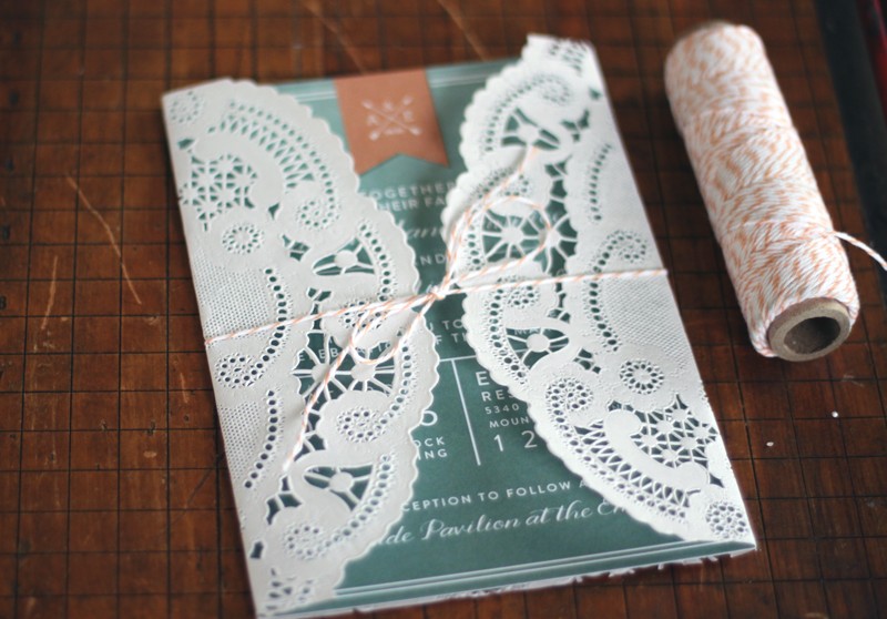 Oh What Love DIY A Lace Doily Wedding Invitation Sleeve Cutter